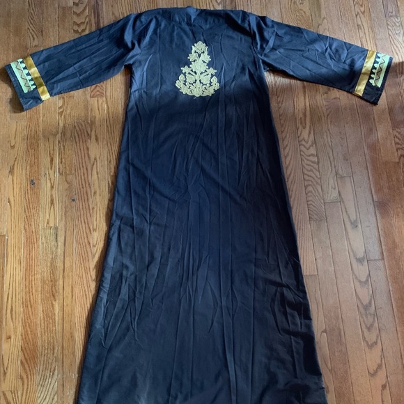 Bohemian Embroidered 💯% Egyptian Cotton Kaftan Dress. One of a kind! - Picture 7 of 12